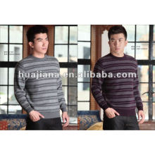 classic strips cashmere sweater for men